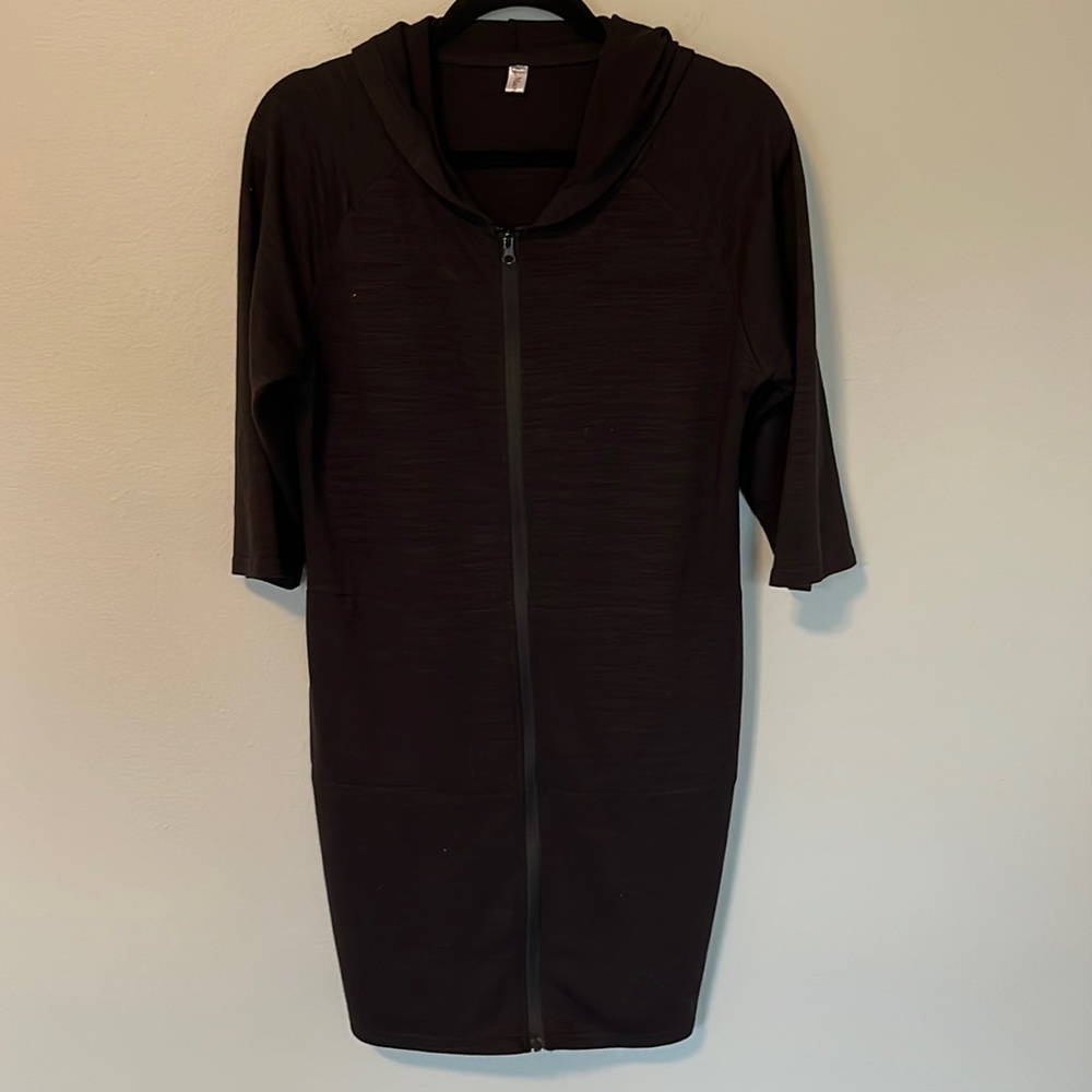 Macro Light Hooded Beach Cover-up